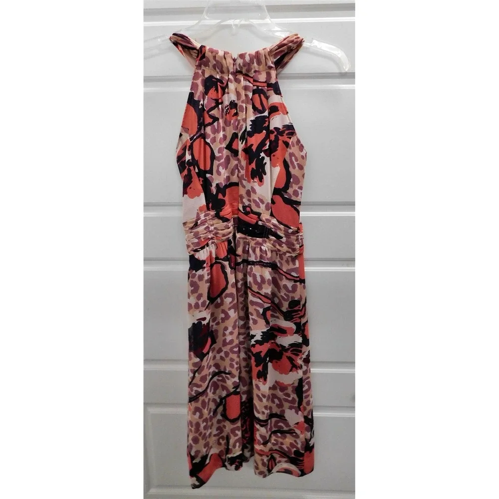 New Tory Burch Floral Silk Sleeveless Dress‎ sz 0
